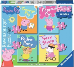 Moje prve sestavljanke Peppa Pig 4v1 (2–5 koščkov) RAVENSBURGER