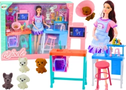 Zdravniški komplet s punčko, živalicami in dodatki