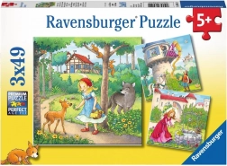 Ravensburger puzzle Klasične pravljice 3x49 koščkov