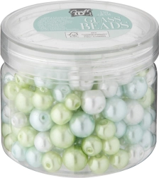 Set zelenih steklenih perlic