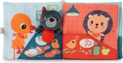 Tekstilna knjižica s prstno lutko – volk Ludvik se uči jesti