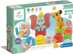 Mehke kocke Soft Clemmy s knjižico DISNEY Simba in Dumbo
