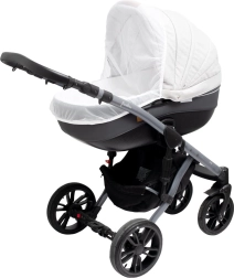 Mreža proti komarjem za voziček New Baby Basic bela