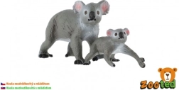Koala z mladičem – komplet 2 plastičnih figuric 4–6 cm