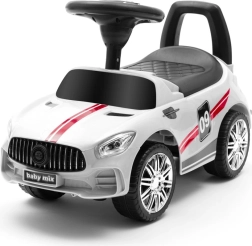 Otroški poganjalec z zvokom BABY MIX Racer – bel