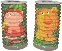 Lampion cilinder z motivom živali 16 cm