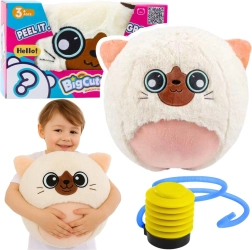 Plišasta skakalna žoga BIGCUTEPET mucek 50 cm z nožno črpalko