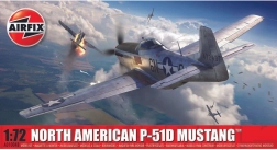 Plastični modelarski komplet letala NORTH AMERICAN P-51D MUSTANG 1/72