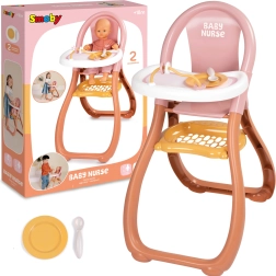 Smoby Baby Nurse High Chair for Dolls