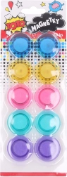 Barvni okrogli magnetki 3 cm - set 10 kosov