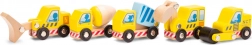 Set lesenih gradbenih vozil za otroke