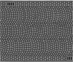 Cestna folija z motivom tlakovcev 100 × 6,6 cm