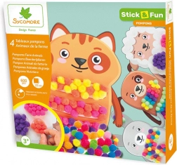 stick & fun okraševanje s cofki – domače živali