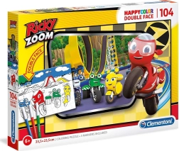 Clementoni dvostranske sestavljanke Ricky Zoom 104 kosov