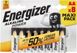 Alkalna baterija AA ENERGIZER Alkaline Power, 8 kos, blister