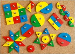 Lena kladivarska igra oblike za otroke