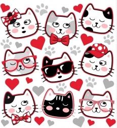 Mačkoni natisi za oblačila