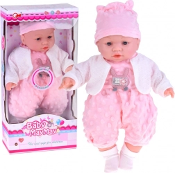 Interaktivna mehka dojenčkova punčka 40 cm z zvoki