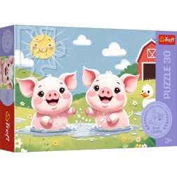 Sestavljanka Trefl Veselo življenje na podeželju 30 koščkov