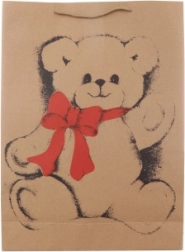 Darilna vrečka z medvedom velika