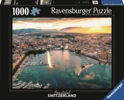 Puzzle RAVENSBURGER Zahod sonca v srcu Ženeve 1000 kosov