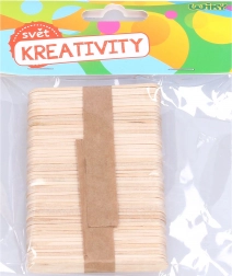 Lesene paličice 6,5x1 cm, 50 kos