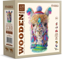 Lesene sestavljanke mistična lama 130 kosov WOODEN CITY