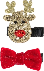 Lasnički z jelenom in pentljo – 2 kosa