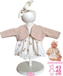Oblačilo za dojenčkovo punčko NEW BORN 43–45 cm – 4-delni komplet Llorens