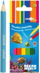 Barvice Ocean World šestkotne barvne 6 kos