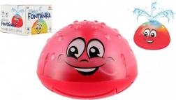 Svetleča vodna fontanica za vanco na baterije – Rdeča