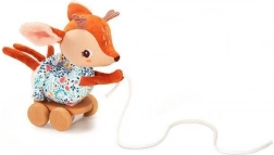 Lilliputiens - Plišasta vlečna igrača Jelenja samica Stella 12 mesecev+