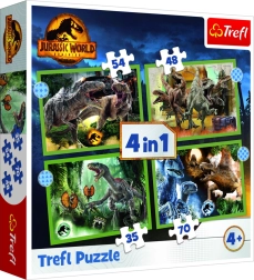 Sestavljanka 4v1 nevarni dinozavri Jurassic World