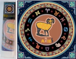 NORIMPEX diamantno slikanje 7D Znamenje zodiaka Oven 30x30 cm