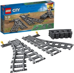 Lego City kretnice za železniške tire