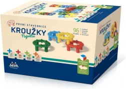 Prva gradbena igra Krogci – 96 kosov v škatli