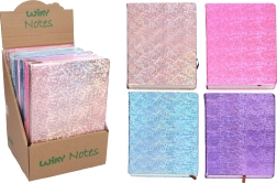 Črtasti notes 21 × 14,5 cm, 100 strani – mešanica barv