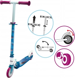 Zložljiv otroški skiro DISNEY FROZEN z nastavljivim krmilom – poškodovana embalaža