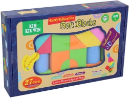 Colorful soft foam blocks for the little ones – set of 27 pieces in a box