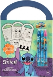 Kreativna pobarvanka DISNEY STITCH z voščenkami in aktivnostmi