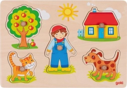 Lesena vstavljanka Dom GOKI