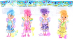 Punčka vila z mavričnimi krili in dodatki