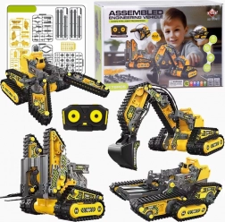 Set 4v1 Majhni gradbeni stroji na daljinsko upravljanje 176 delov