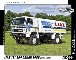 RETRO-AUTA puzzle TRUCK: LIAZ 111.154 Dakar 1988, 40 kosov