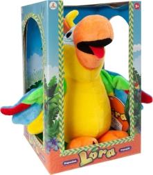 Govoreči plišasti papagaj Lora