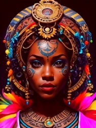 Diamantno slikanje Afričanka III 30x40 cm
