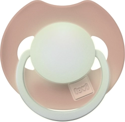 Svetleči silikonski dudek LOVI Prime 0–6 m, Blush