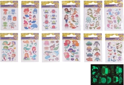 Tetovažne nalepke, ki svetijo v temi – mix 10,5 × 6 cm