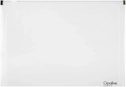 Prozorna kuverta z zadrgo A5 Opaline