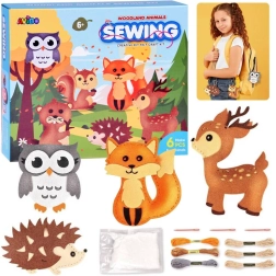 Kreativni komplet za izdelavo gozdnih živalic iz filca